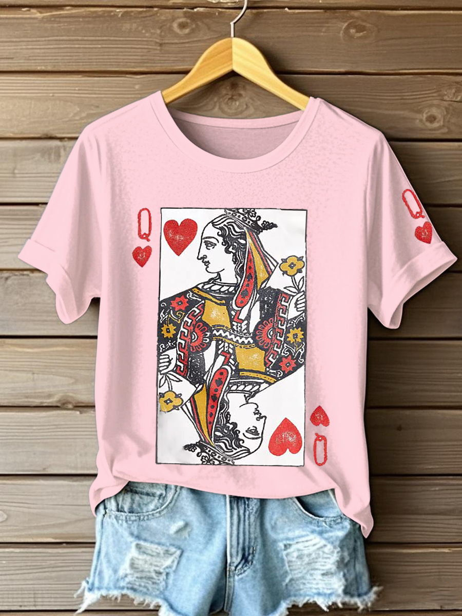 Frauen Poker Königin der Herzen T-Shirts