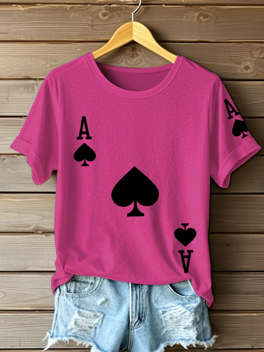 Frauen Poker Ace of Pik T-Shirts