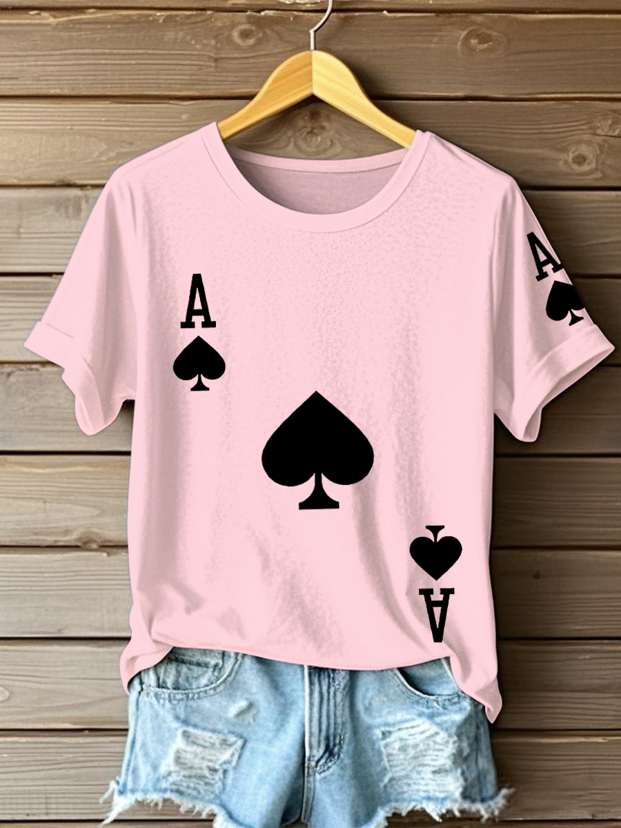 Frauen Poker Ace of Pik T-Shirts