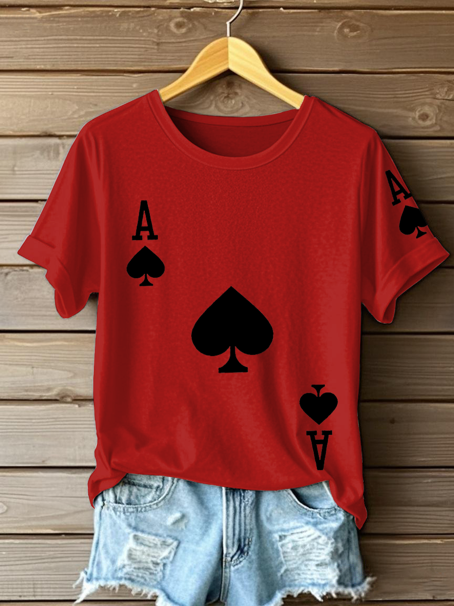 Frauen Poker Ace of Pik T-Shirts