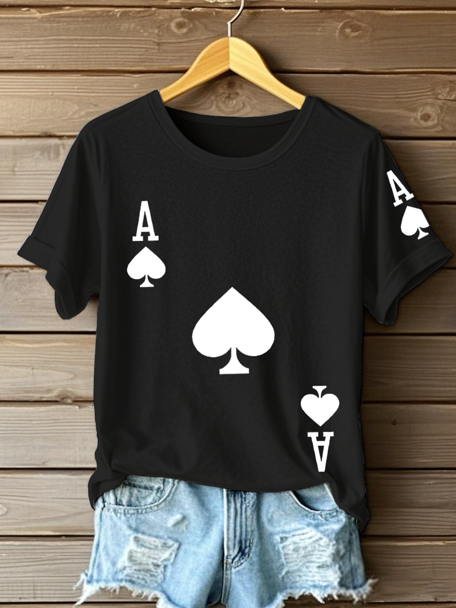 Frauen Poker Ace of Pik T-Shirts