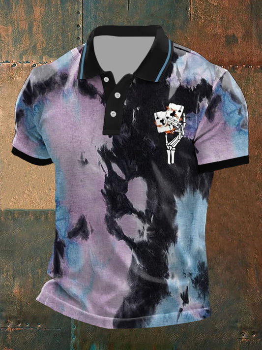 Tops mit Totenkopf-Hand poker für Männer