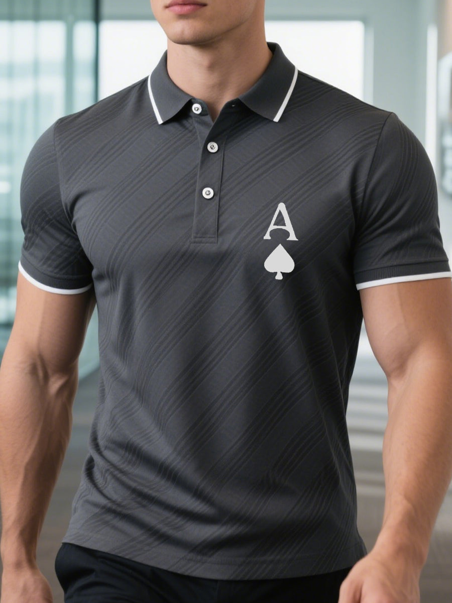 Herren-Poker-T-Shirt im Business-Stil