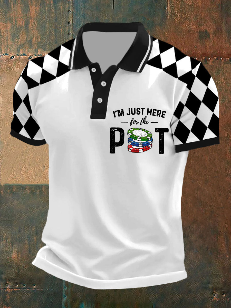 Männer Ich bin nur hier für die Pot Tops