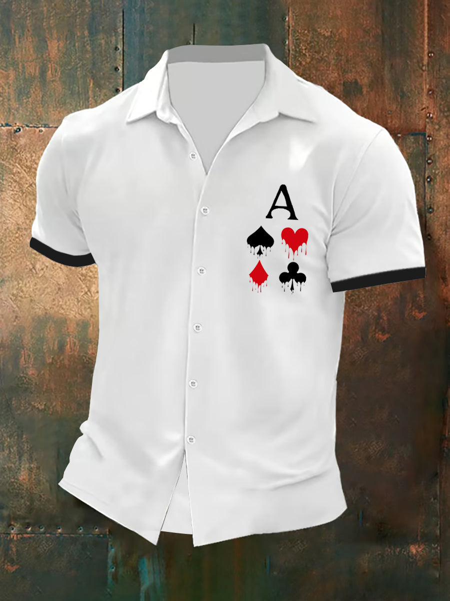 Herren Poker Resort Shirt