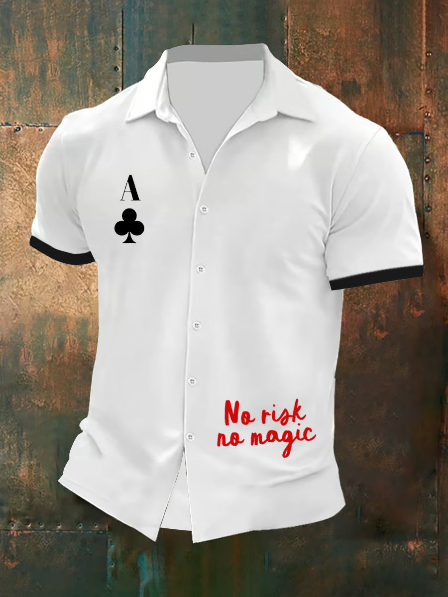 Herren Poker Resort Shirt