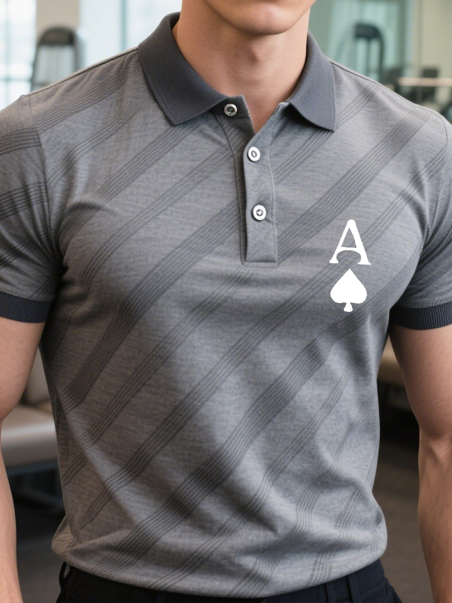 Herren-Poker-T-Shirt im Business-Stil