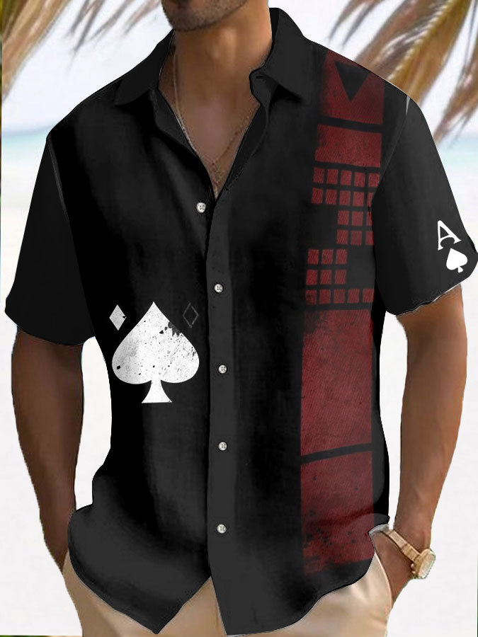 Herren Poker Resort Shirt