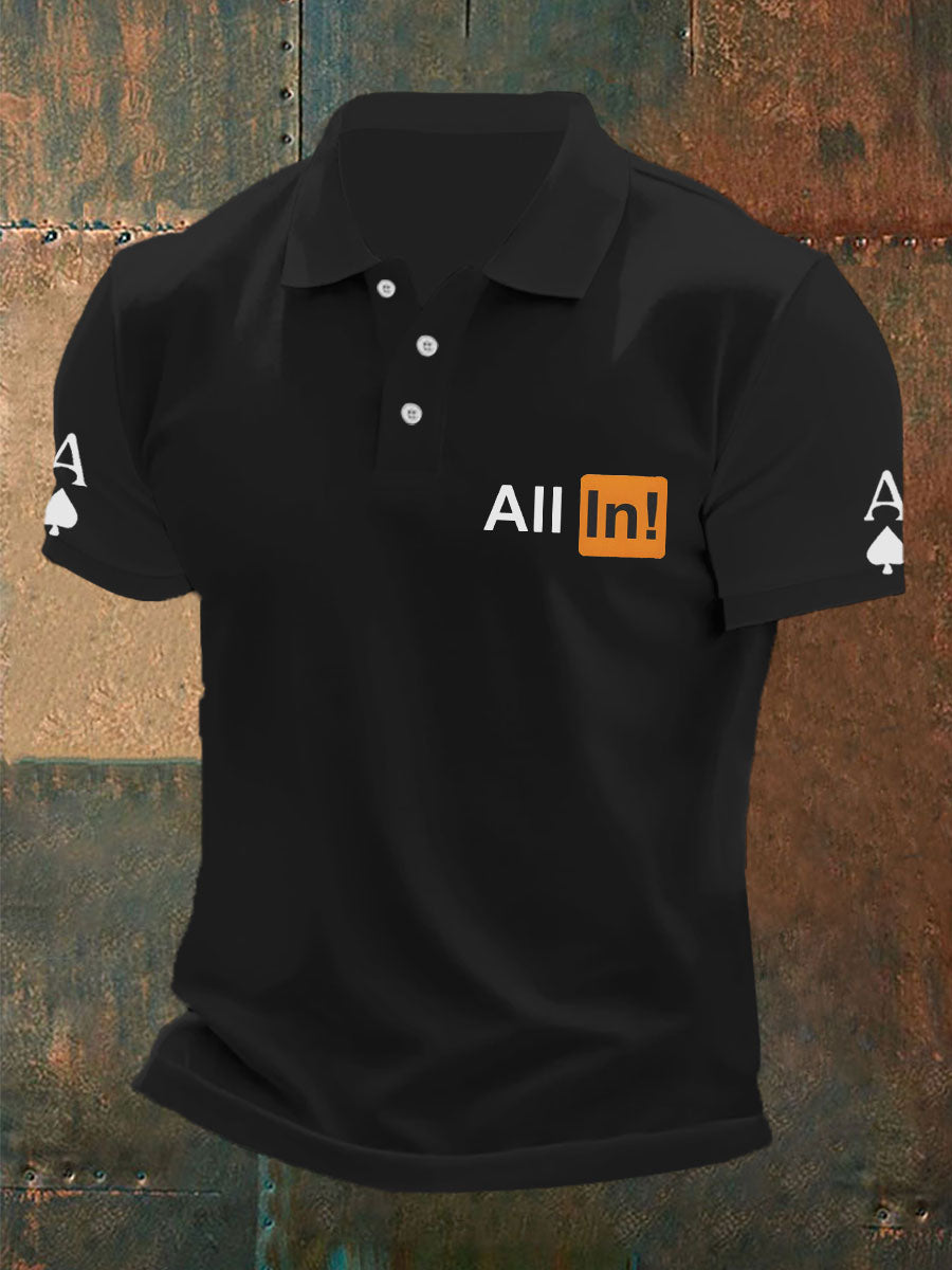 Lustiges Poker-T-Shirt für Männer