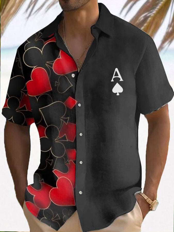 Herren Poker Resort Shirt