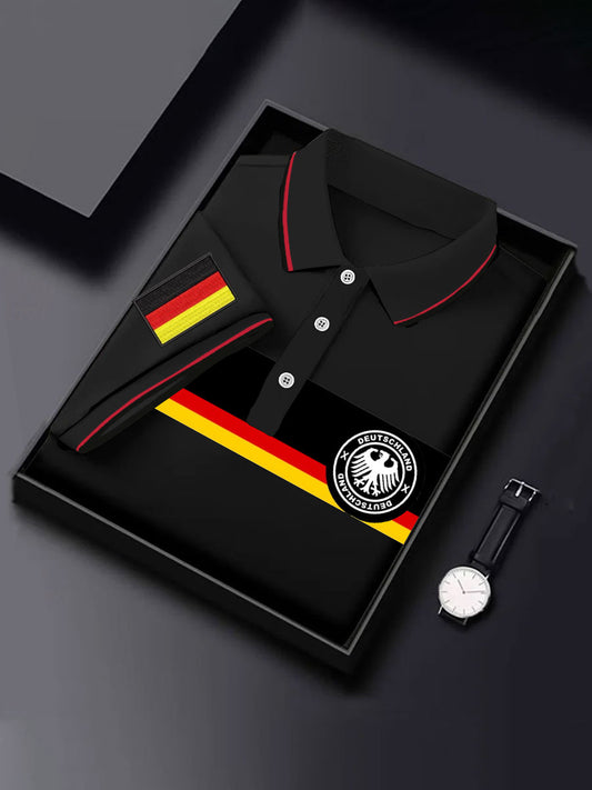 Herren-Tops mit deutschem Druck, lässig