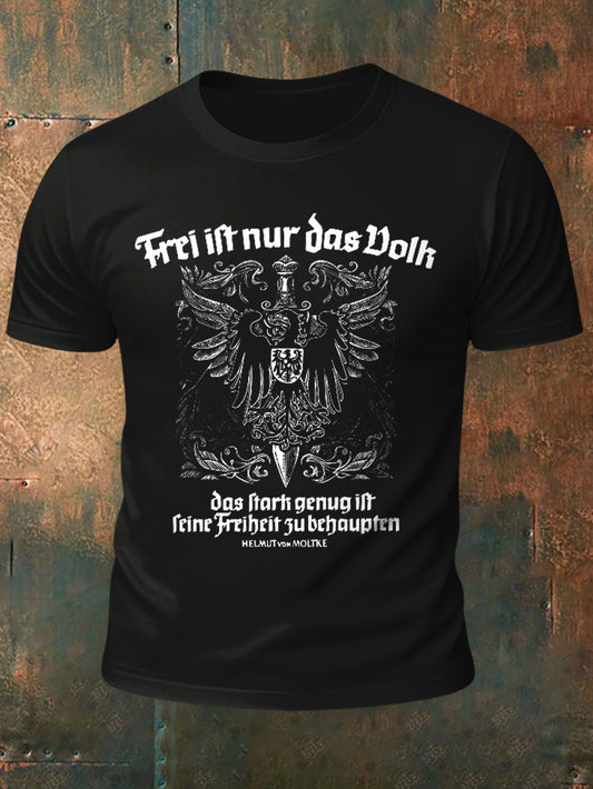 Deutschland bedrucktes Kurzarm-T-Shirt für Männer
