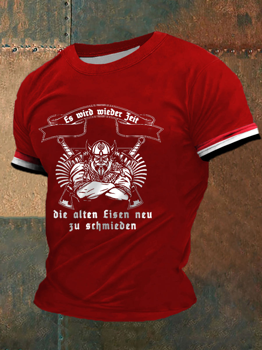 Herren Es wird Zeit die alten Geister zu rufen! Bedrucktes Kurzarm-T-Shirt
