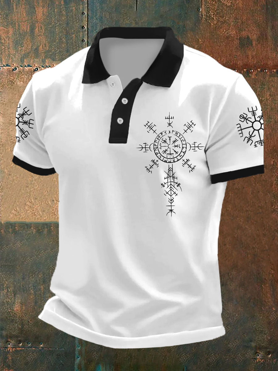 Herren Wolf Maske Odin Rune Tops