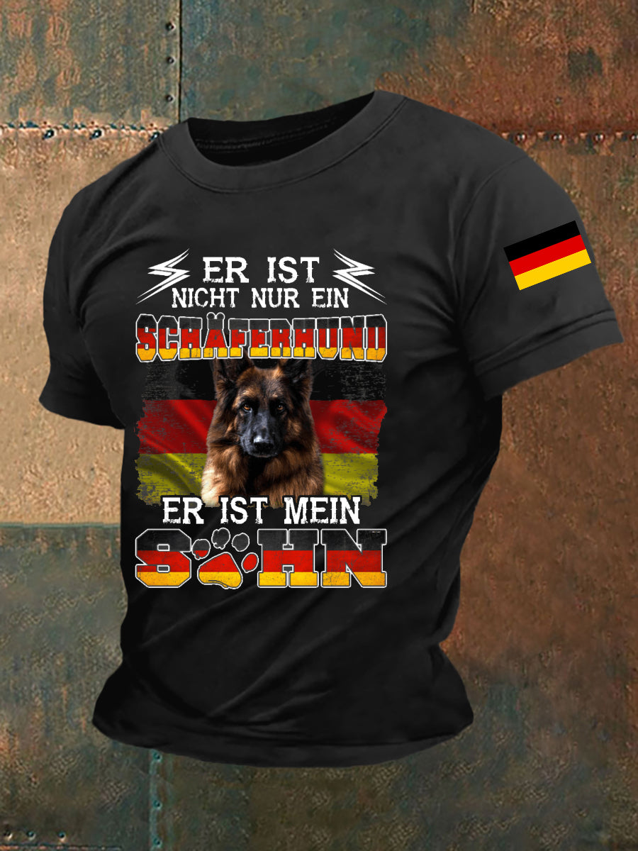 Kurzarm-T-Shirt für Männer Deutscher Schäferhund