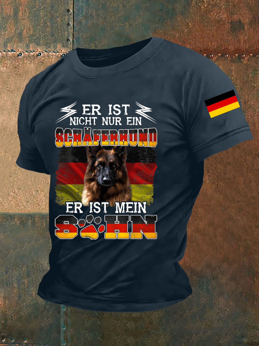 Kurzarm-T-Shirt für Männer Deutscher Schäferhund