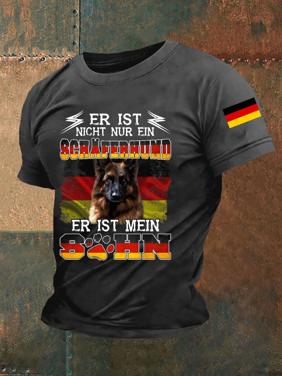 Kurzarm-T-Shirt für Männer Deutscher Schäferhund