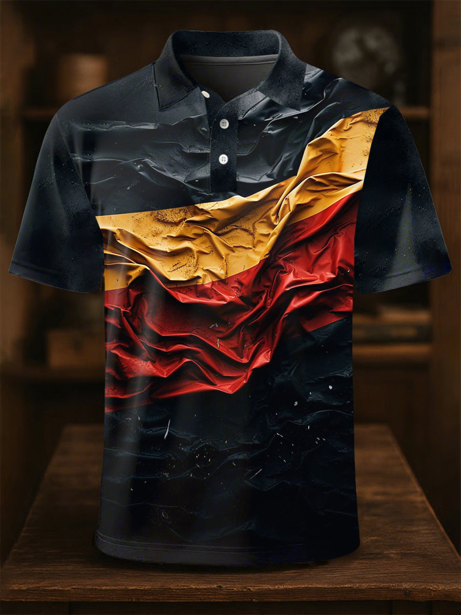 Männer Deutschland Schwarz Rot Und Gelb Kunst Shirt