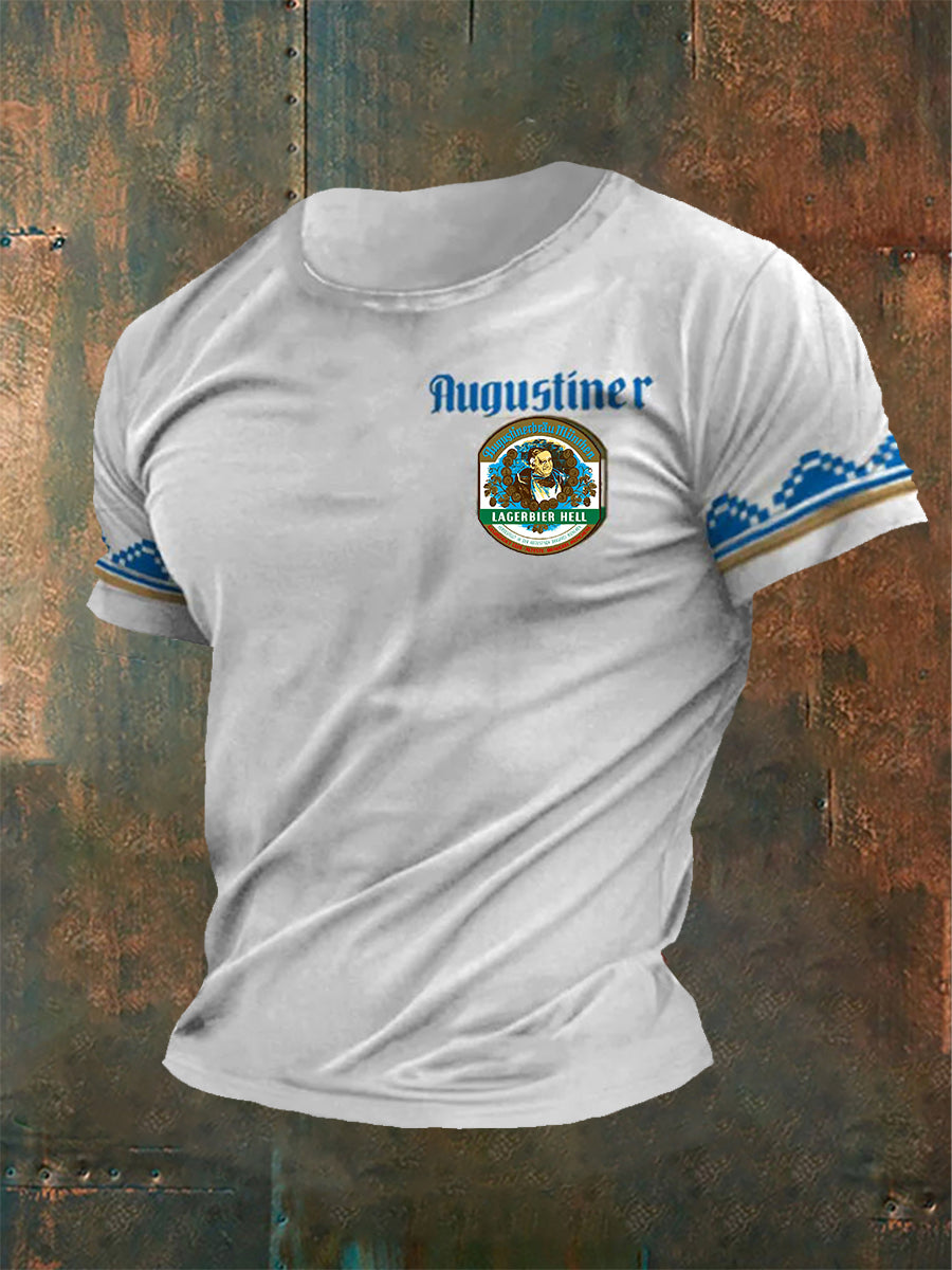 Herren Augustiner T-Shirt mit kurzen Ärmeln