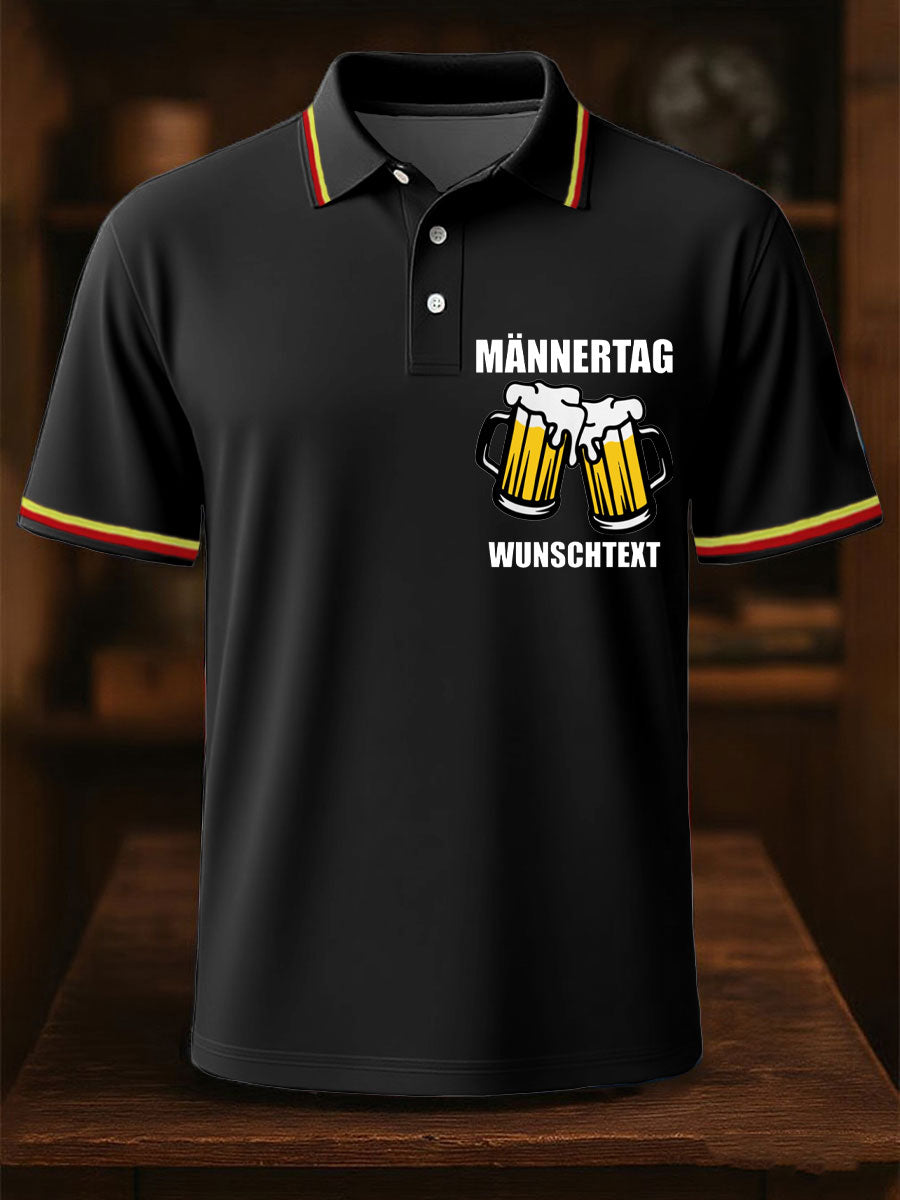 Herren-Tops mit Lustiges Bier bedruckt