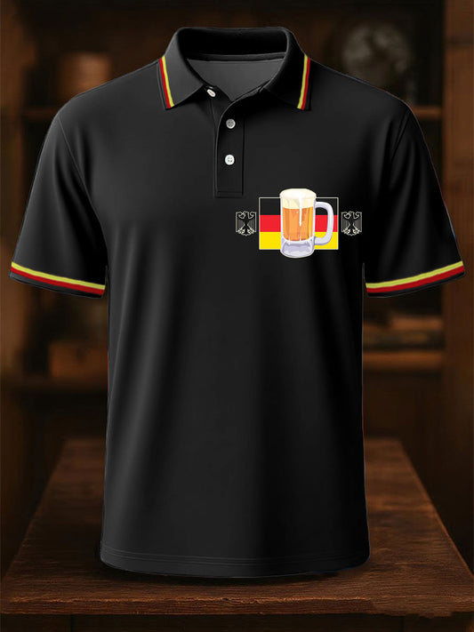Herren-Tops mit deutschem Bier bedruckt