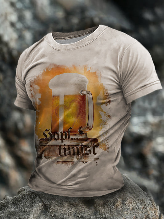 T-Shirt mit kurzen Ärmeln für Männer Deutsches Bier