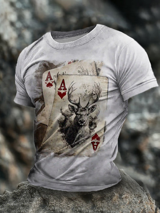 Männer deutsche Tiere kurze Ärmel T-Shirt