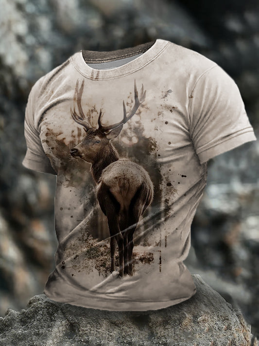 Männer deutsche Tiere kurze Ärmel T-Shirt