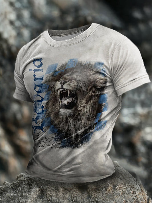 Männer deutsche Tiere kurze Ärmel T-Shirt