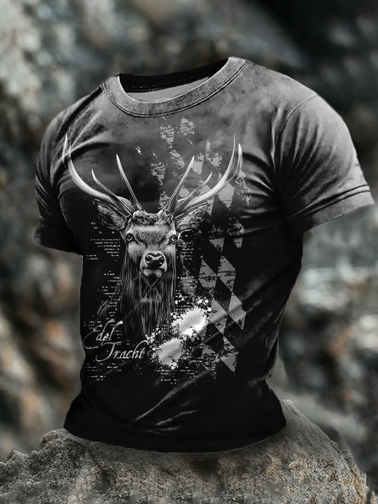 Männer deutsche Tiere kurze Ärmel T-Shirt