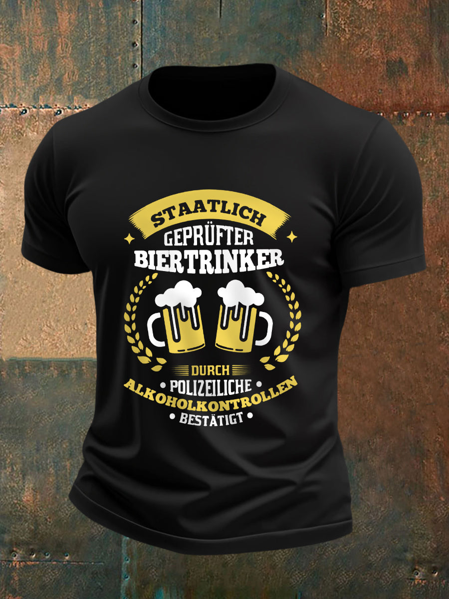 Herren Bier liebhaber Casual T-Shirt