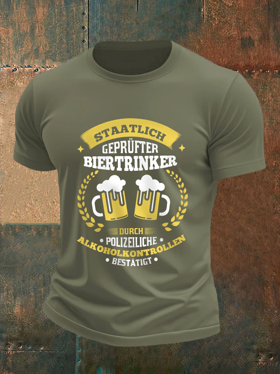 Herren Bier liebhaber Casual T-Shirt