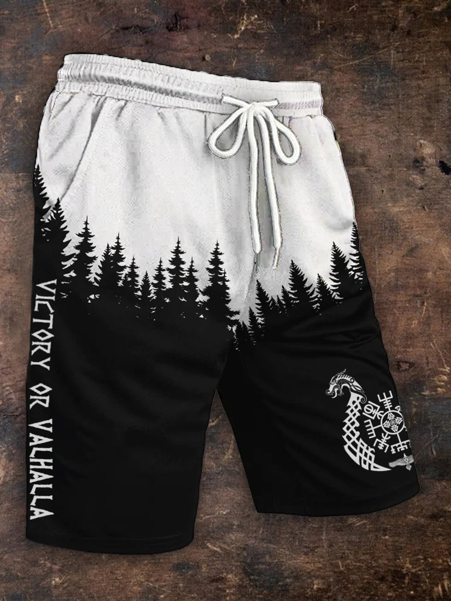 Miners Viking inspirierte Print Shorts