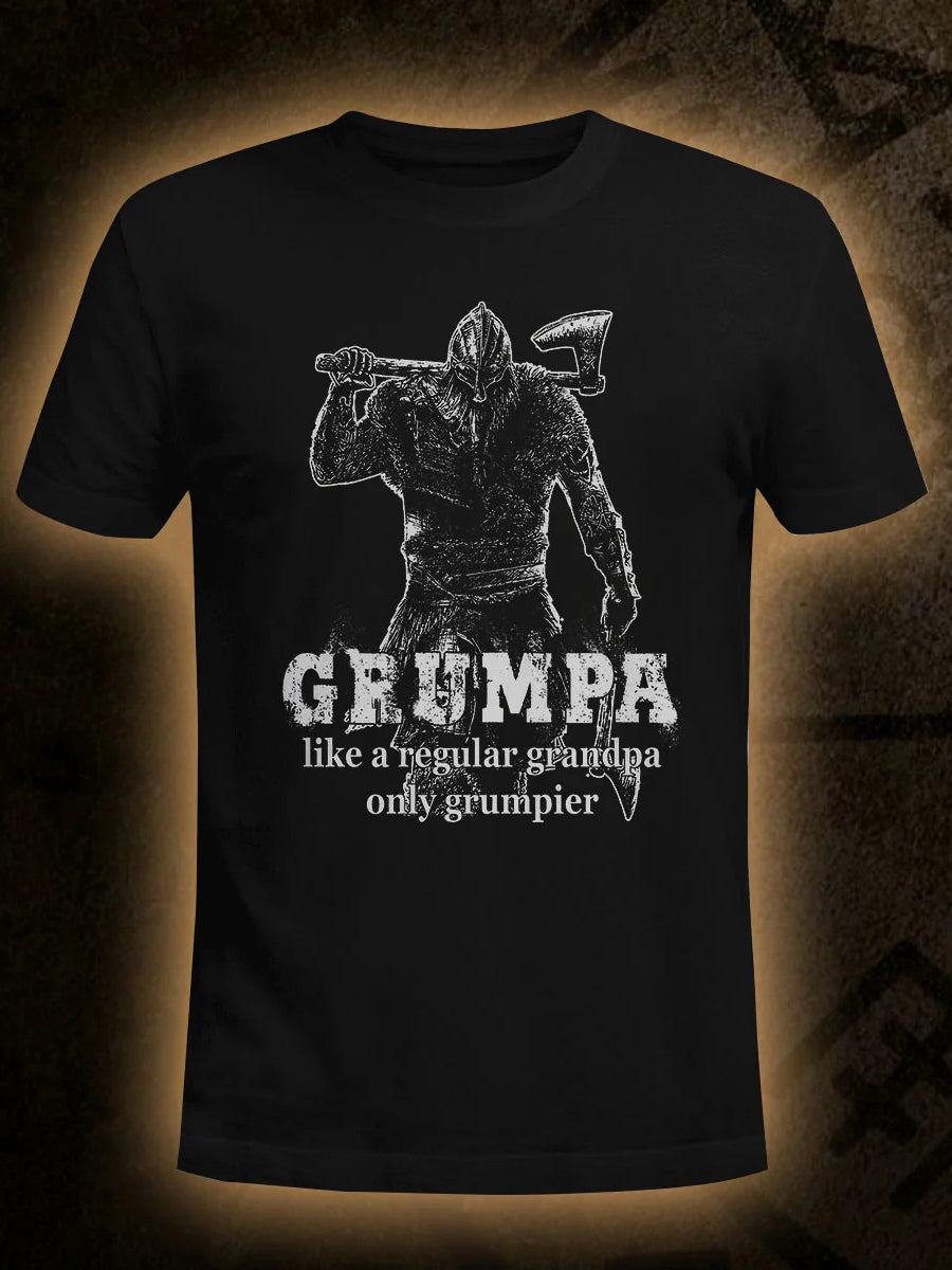 Herren Viking Grumpa Kurzarm-T-Shirt