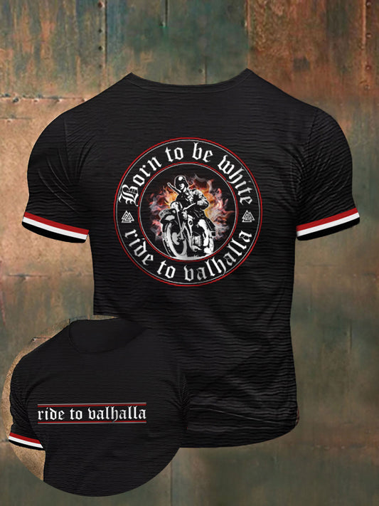 Herren Viking bedrucktes Kurzarm-T-Shirt