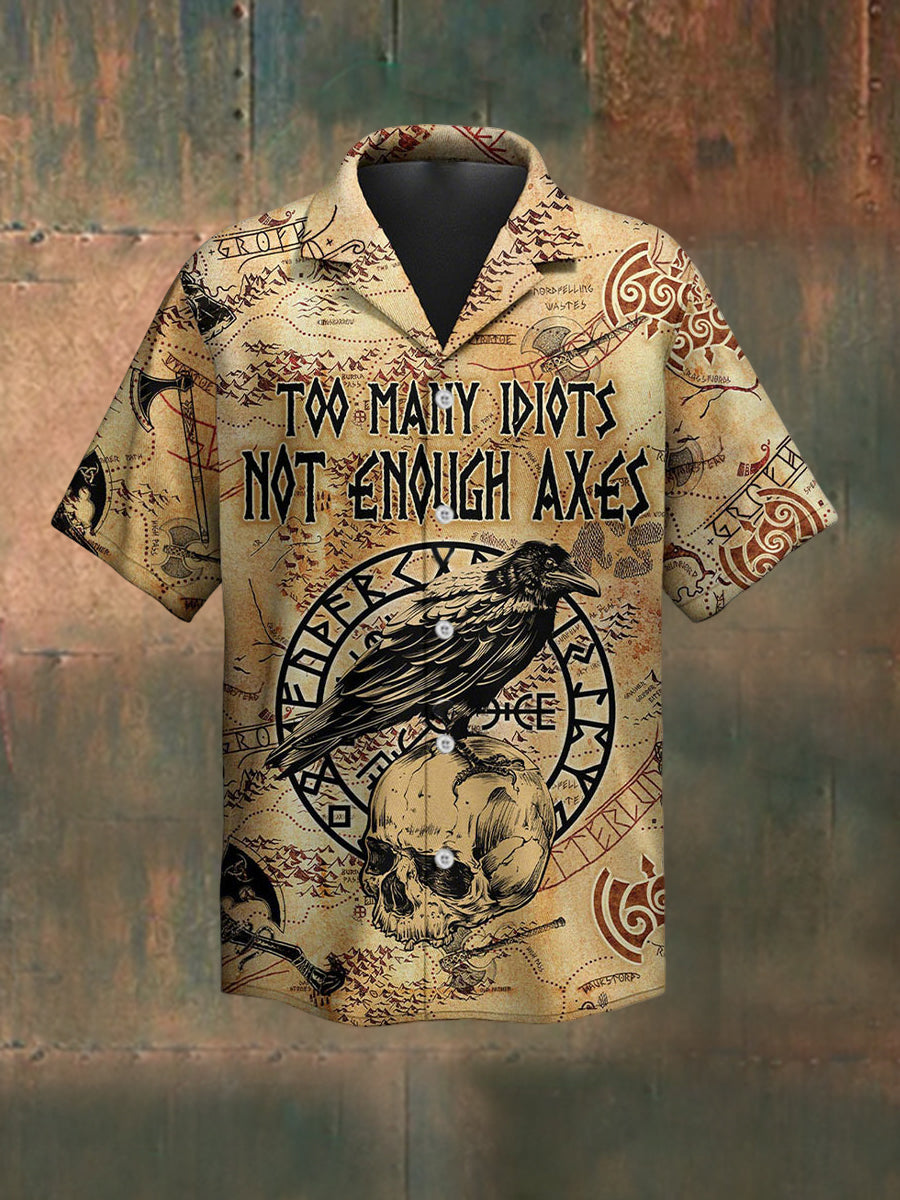 Männer zu viele Idioten nicht genug Äxte Kurzarm-Shirt