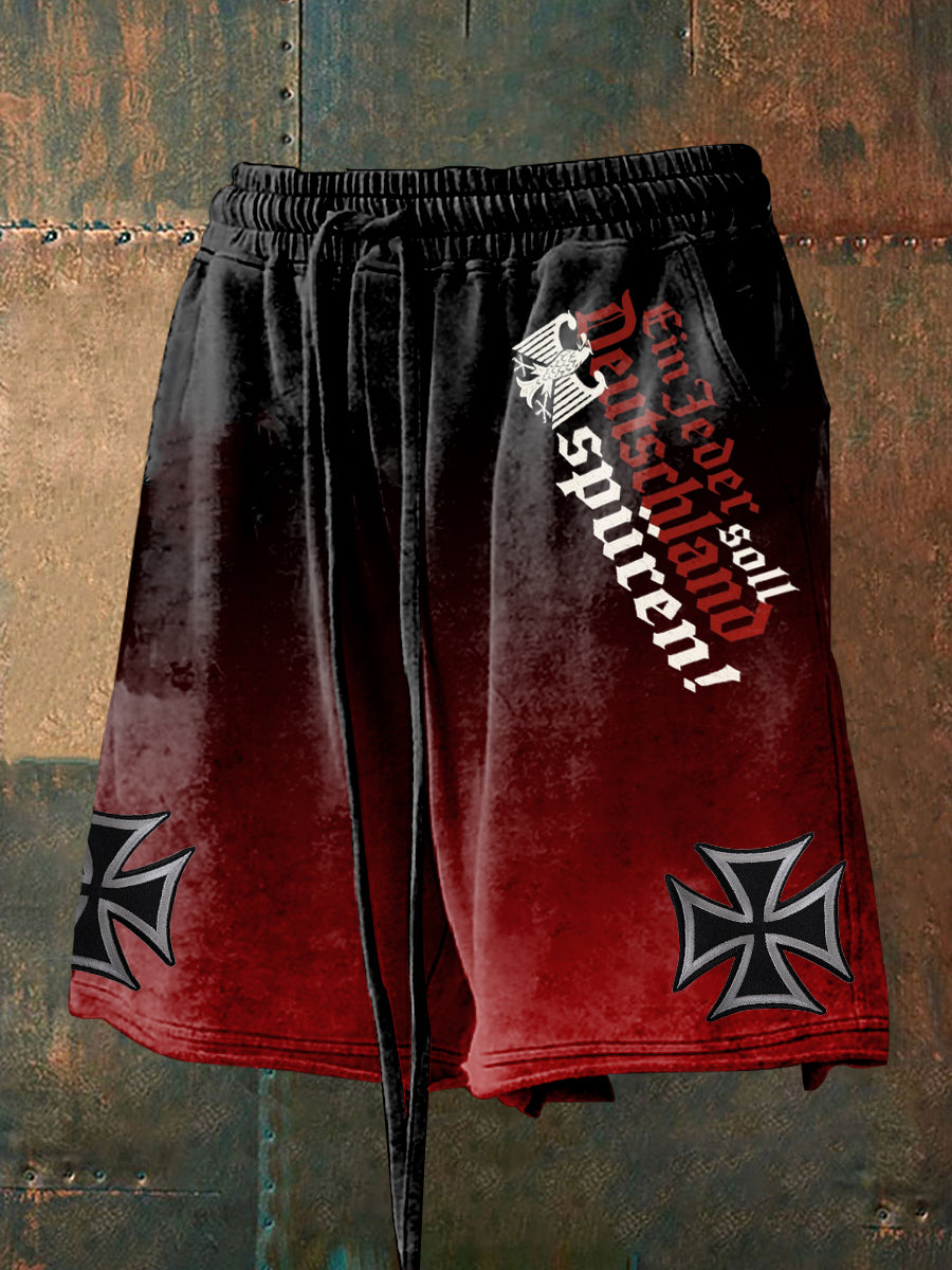 Männer Deutschland Print Shorts