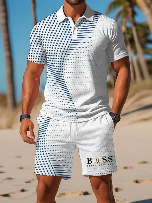 Kurzarm-Anzug fĂźr Herren