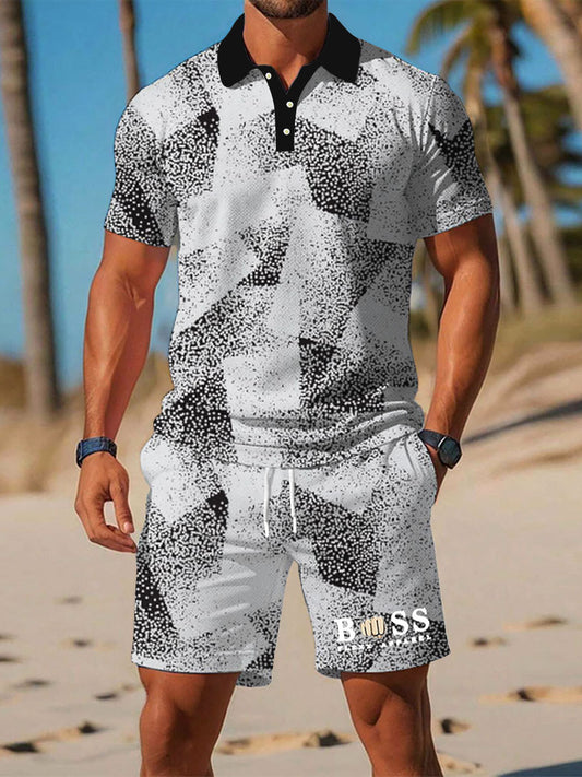 Kurzarm-Anzug fĂźr Herren