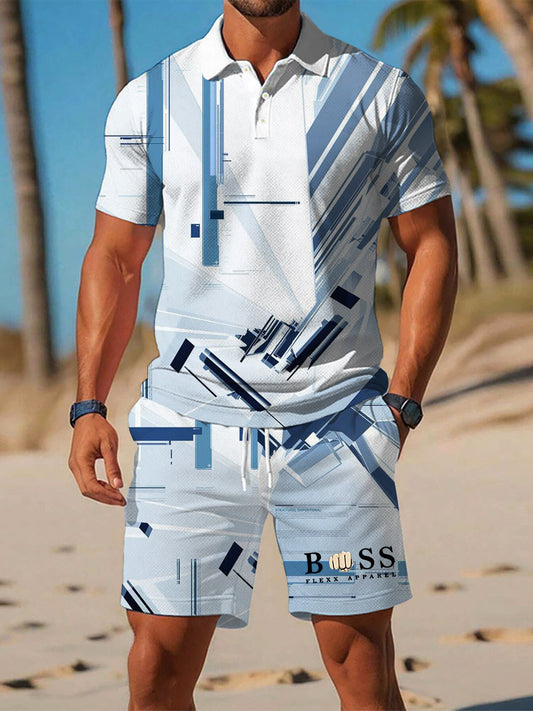 Kurzarm-Anzug fĂźr Herren