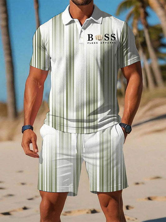 Kurzarm-Anzug fĂźr Herren