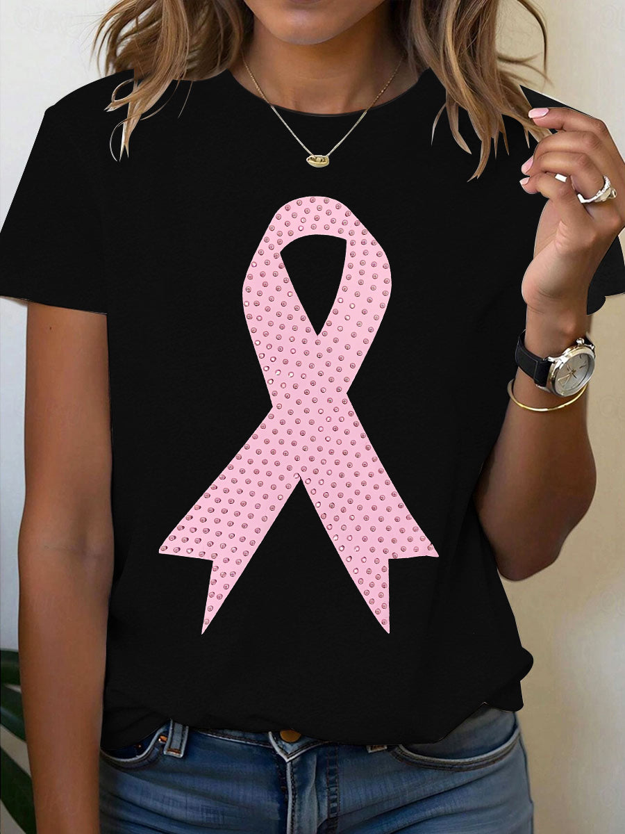 Frauen Brustkrebs Bewusstsein Rosa Band T-Shirt