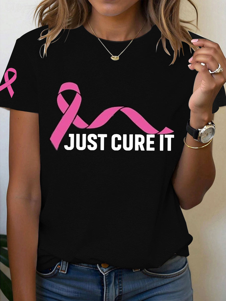 Frauen Brustkrebs Bewusstsein gerade Heilung es T-Shirt
