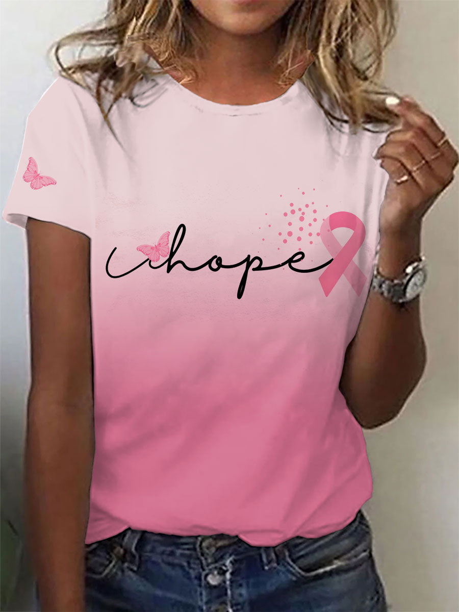 Frauen Brustkrebs Hoffnung T-Shirts