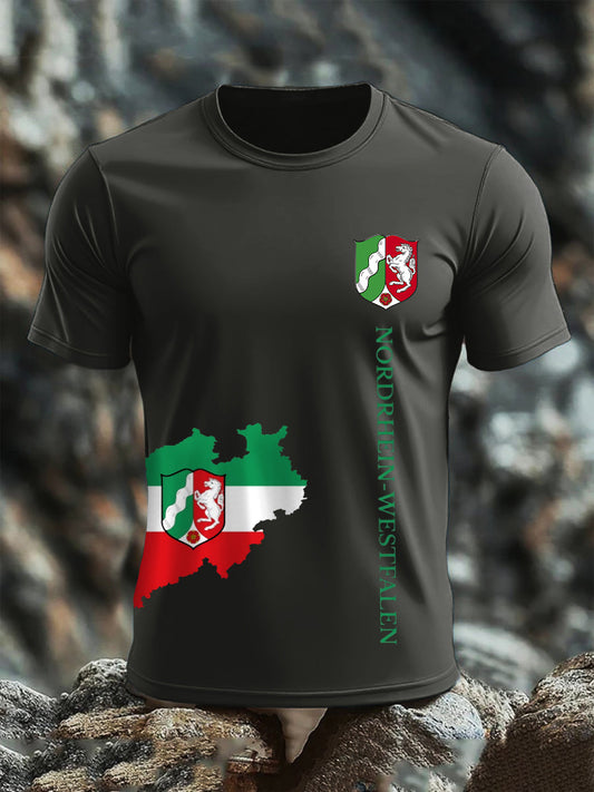 Kurzarm-T-Shirt aus Baumwolle für Herren Nordrhein-Westfalen