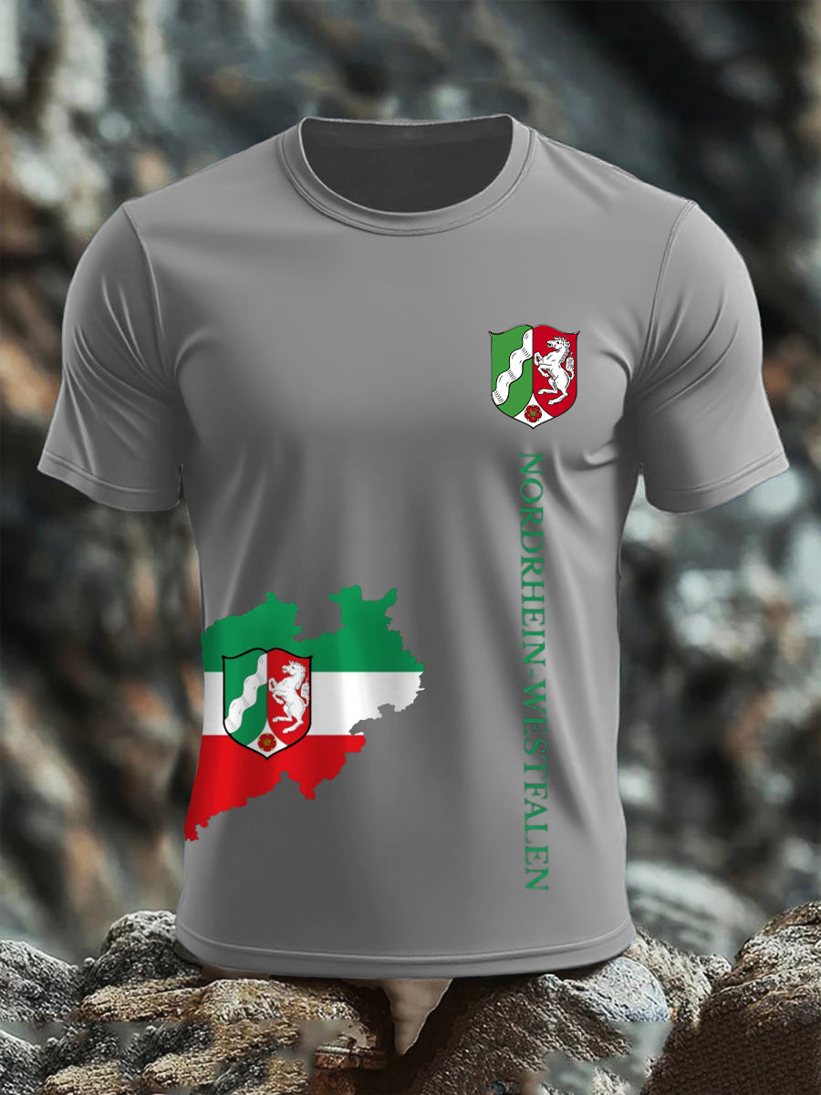Kurzarm-T-Shirt aus Baumwolle für Herren Nordrhein-Westfalen