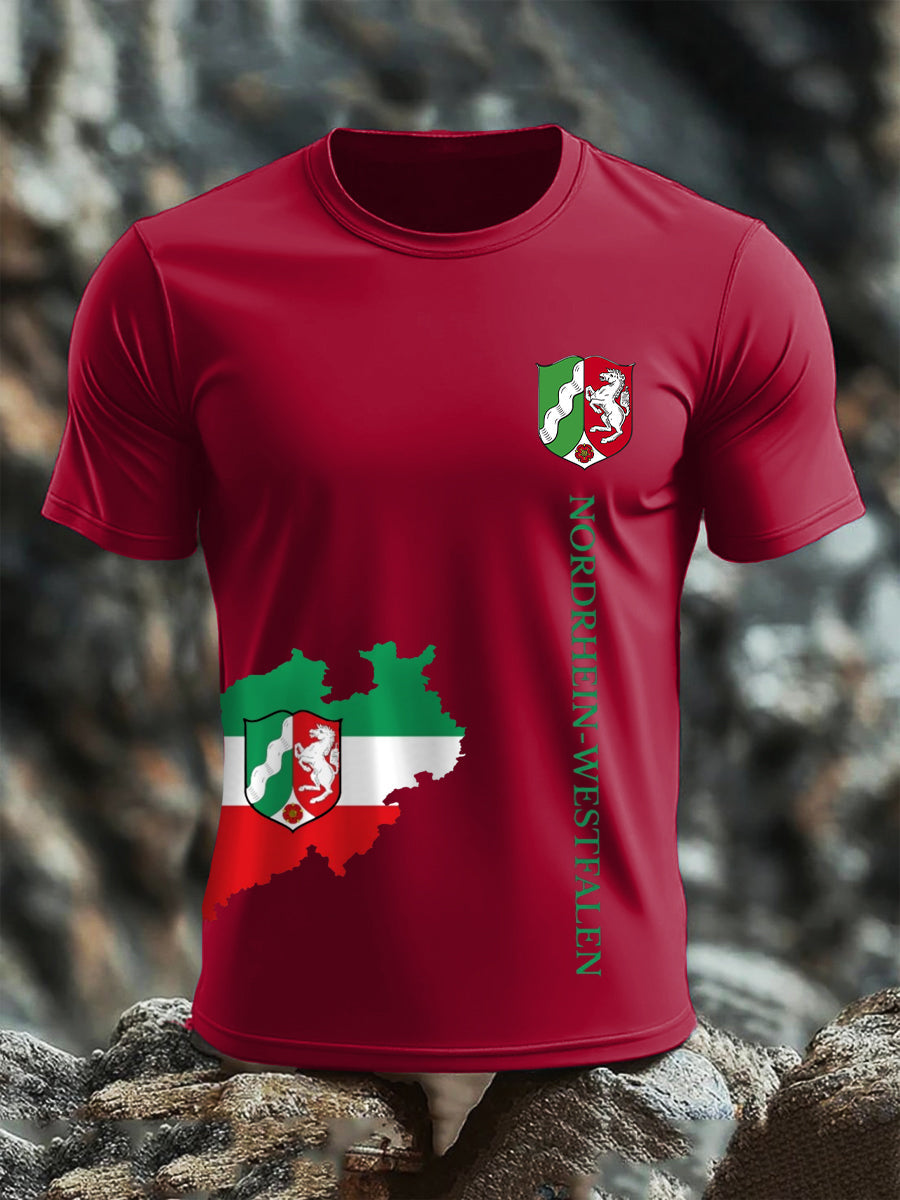Kurzarm-T-Shirt aus Baumwolle für Herren Nordrhein-Westfalen