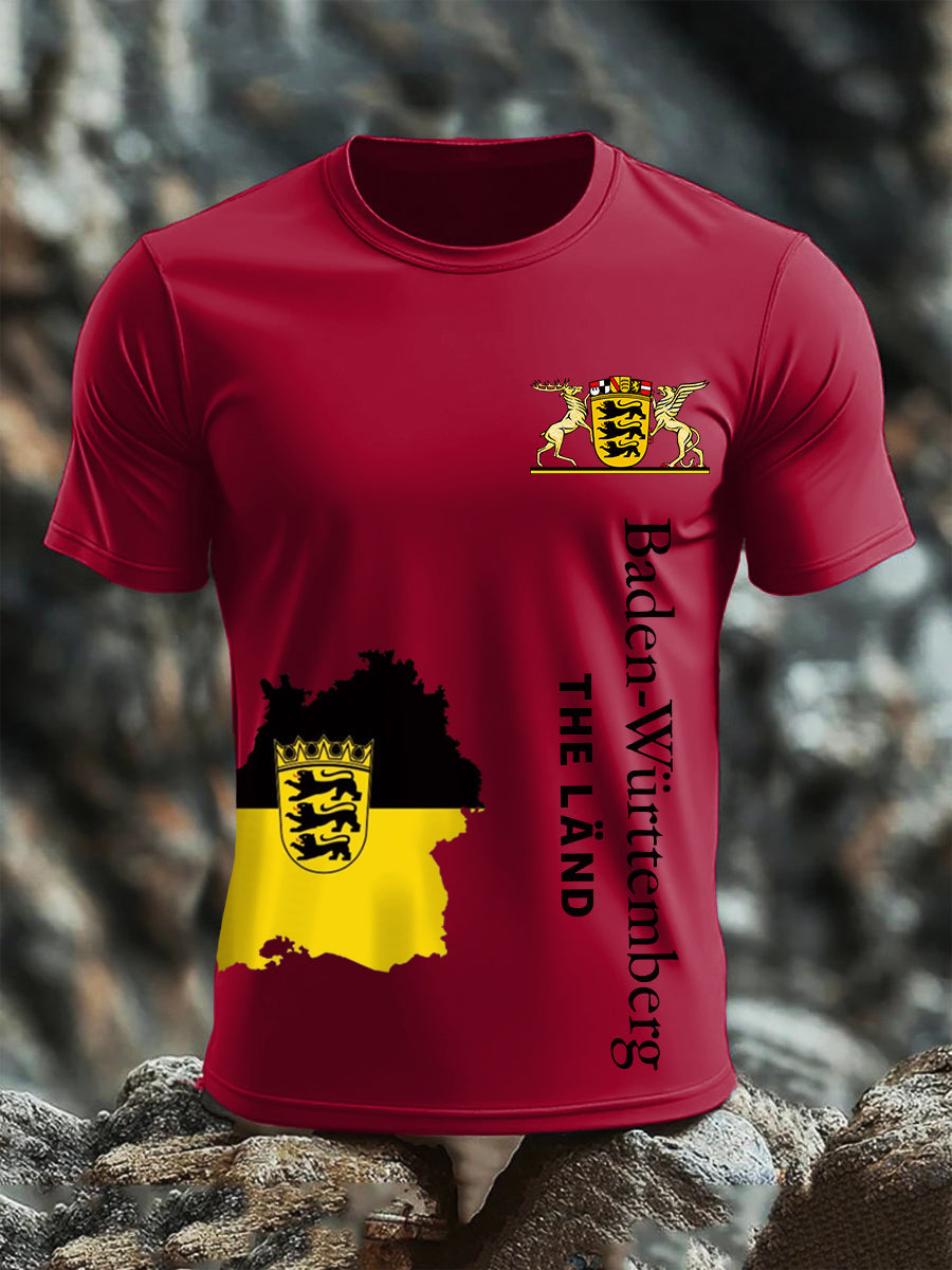 Kurzarm-T-Shirt aus Baumwolle für Männer Baden-Württ emberg