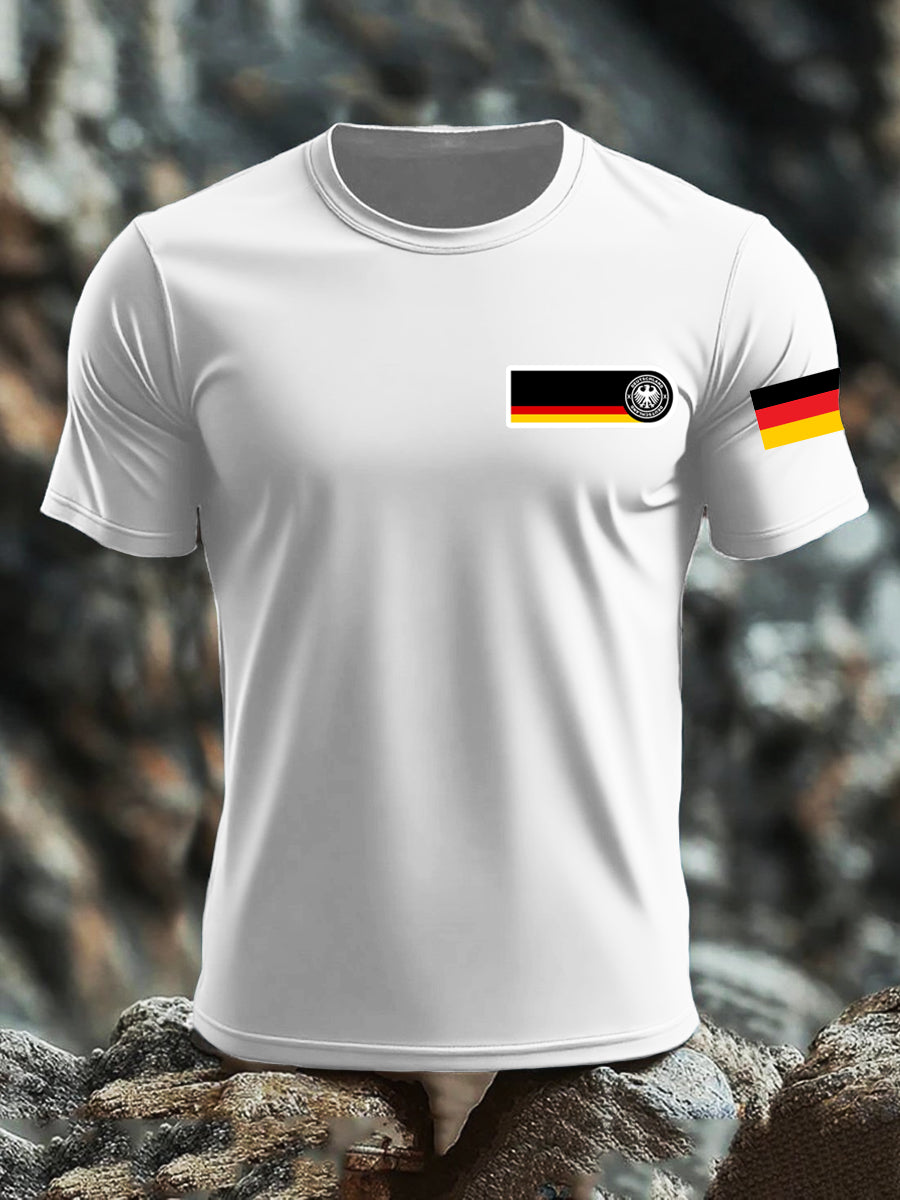 Bedrucktes T-Shirt mit deutscher Flagge für Frauen