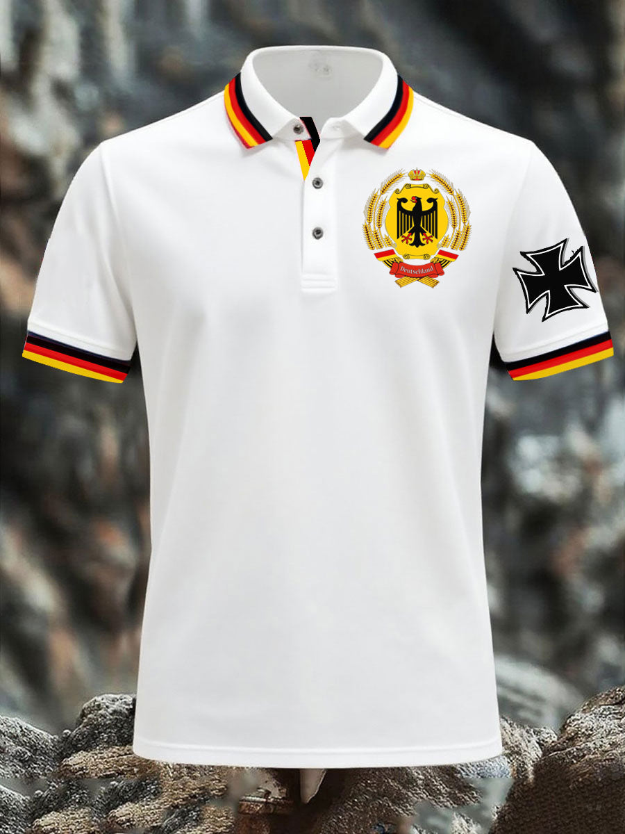 Deutschland bedrucktes Herren hemd